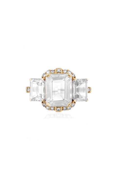 Gossip 18k Gold Moon Quartz Ring