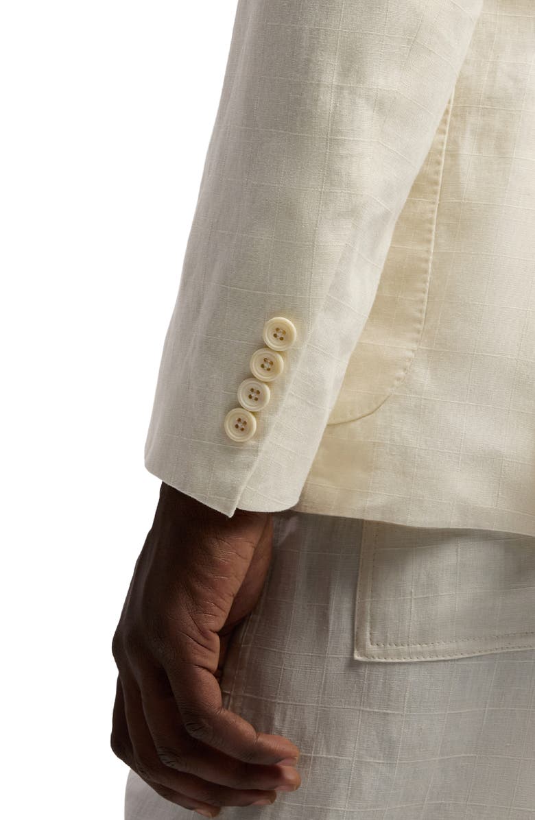 Ralph Lauren Purple Label Hadley Windowpane Linen Jacquard Sport Coat, Alternate, color,