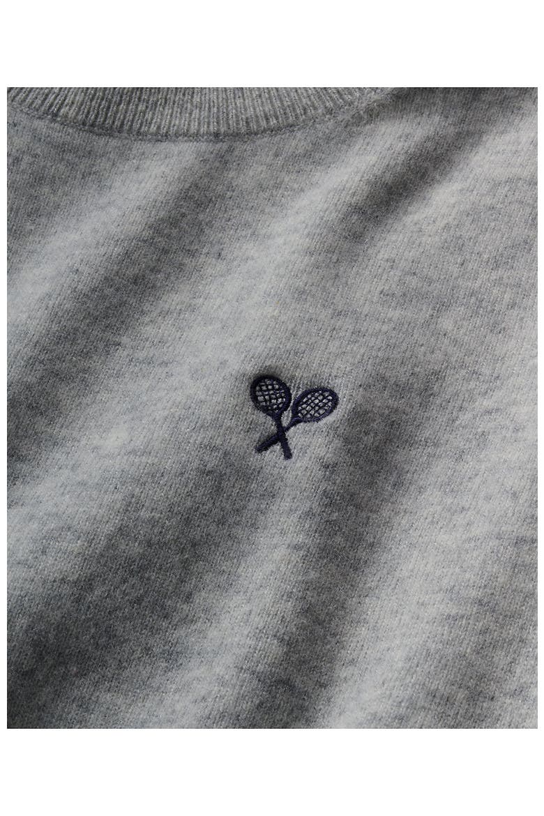 Cashmere Sweater, Alternate, color, Gray/Black Donegal