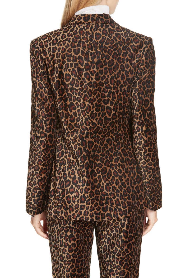 Mercer Marina Leopard Print Jacket, Alternate, color, NATURAL
