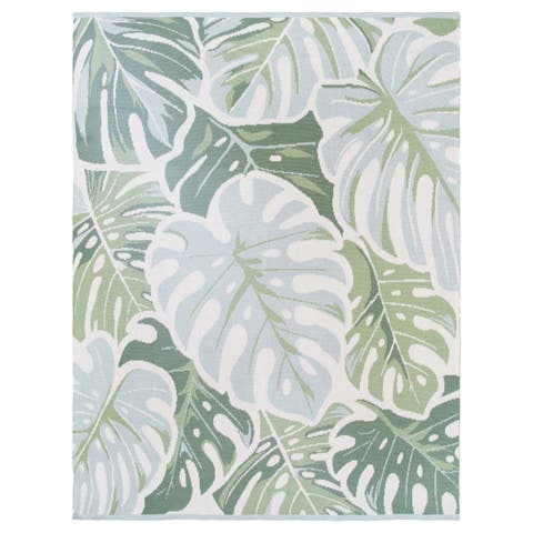 Monstera Woven Knit Throw Blanket 50" x 60"
