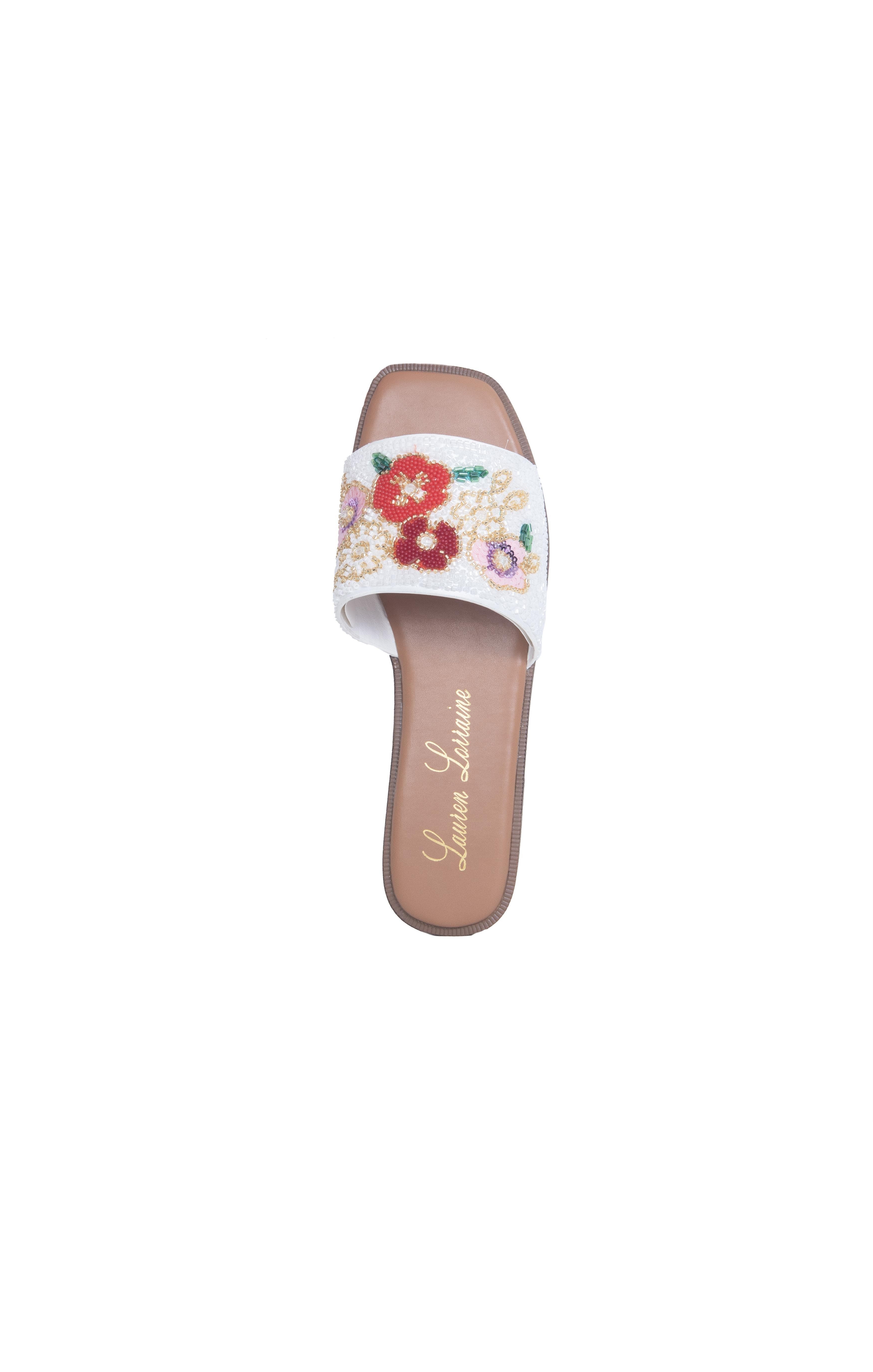 Lauren Lorraine Sally Sandals, Alternate, color, White