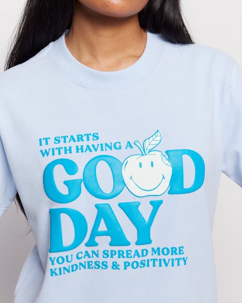 Samii Ryan Good Day Boxy Tee In Blue