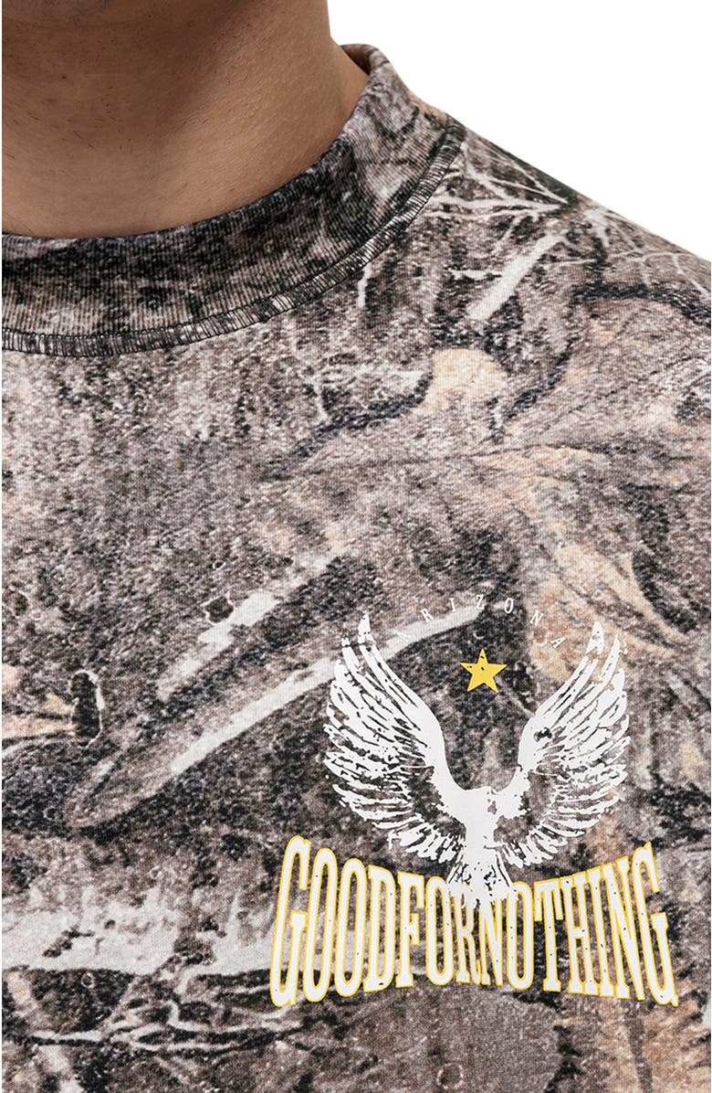 Good For Nothing Arizona Woodland Camo T-shirt, Alternate, color, Green