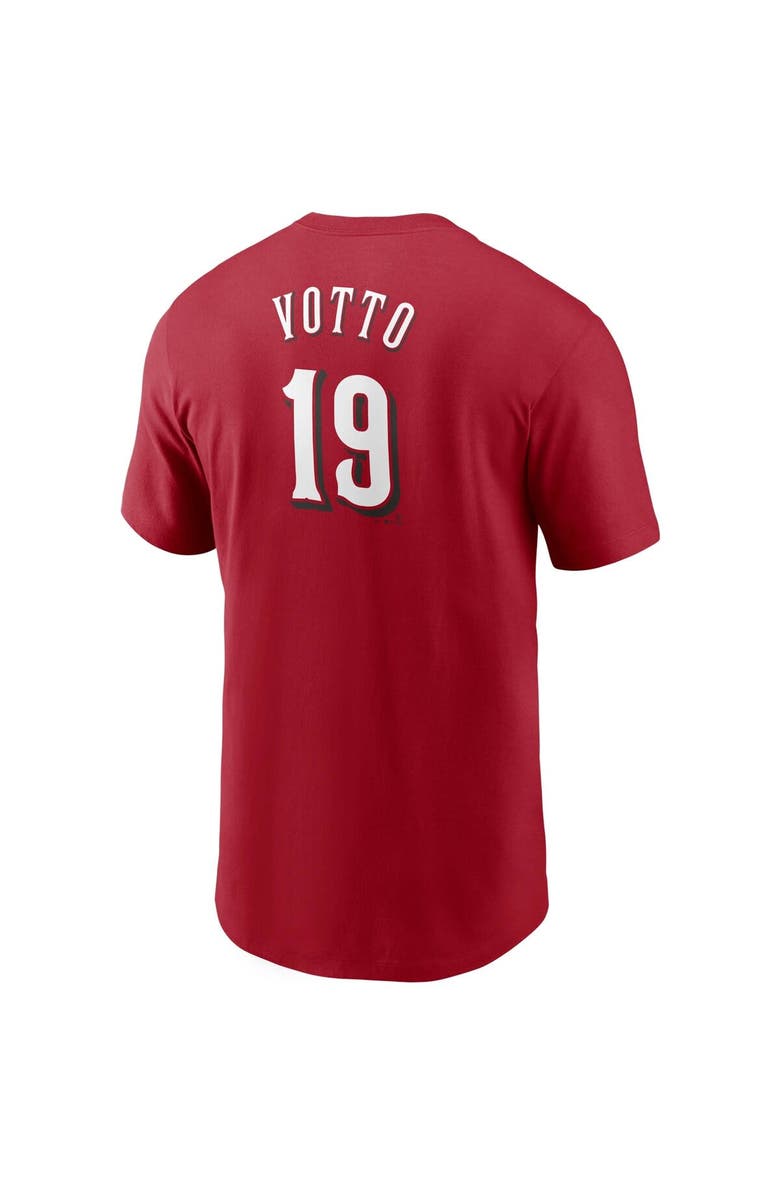 Nike Men's Nike Joey Votto Red Cincinnati Reds Name & Number T-Shirt, Alternate, color,