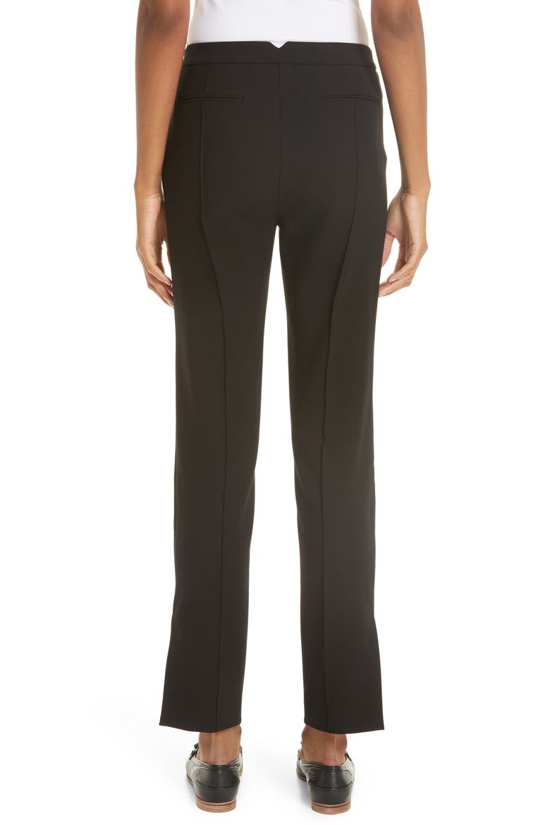 Side Slit Skinny Pants, Alternate, color, BLACK
