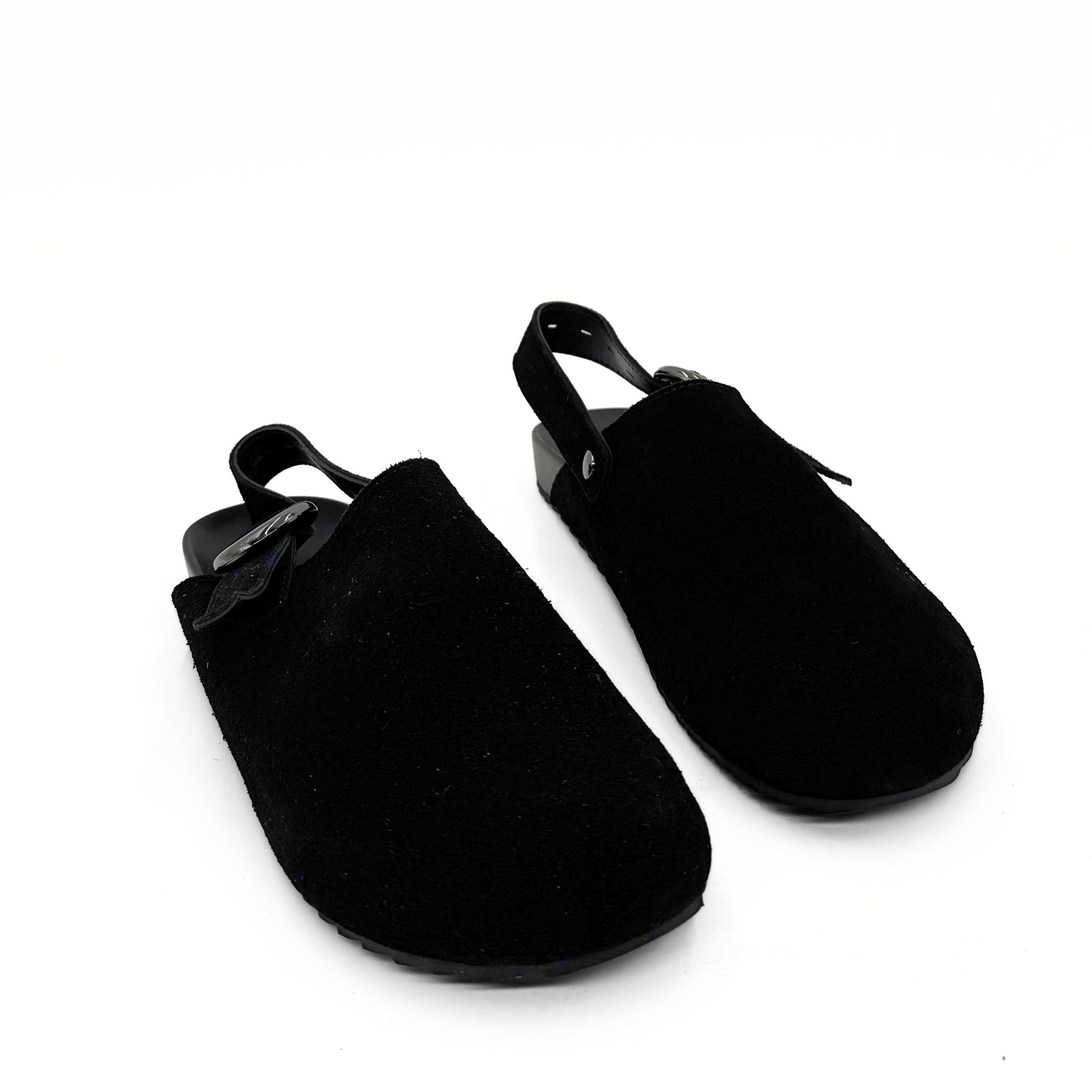Amie Rafa Toni Suede Clogs, Alternate, color, Black
