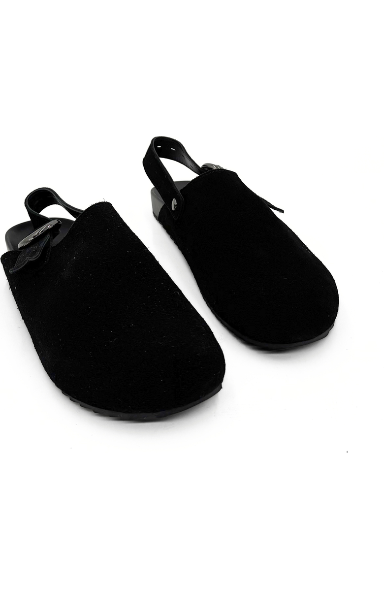 Amie Rafa Toni Suede Clogs, Alternate, color, Black