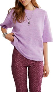 Free People Margot Oversize Short Sleeve Sweater
