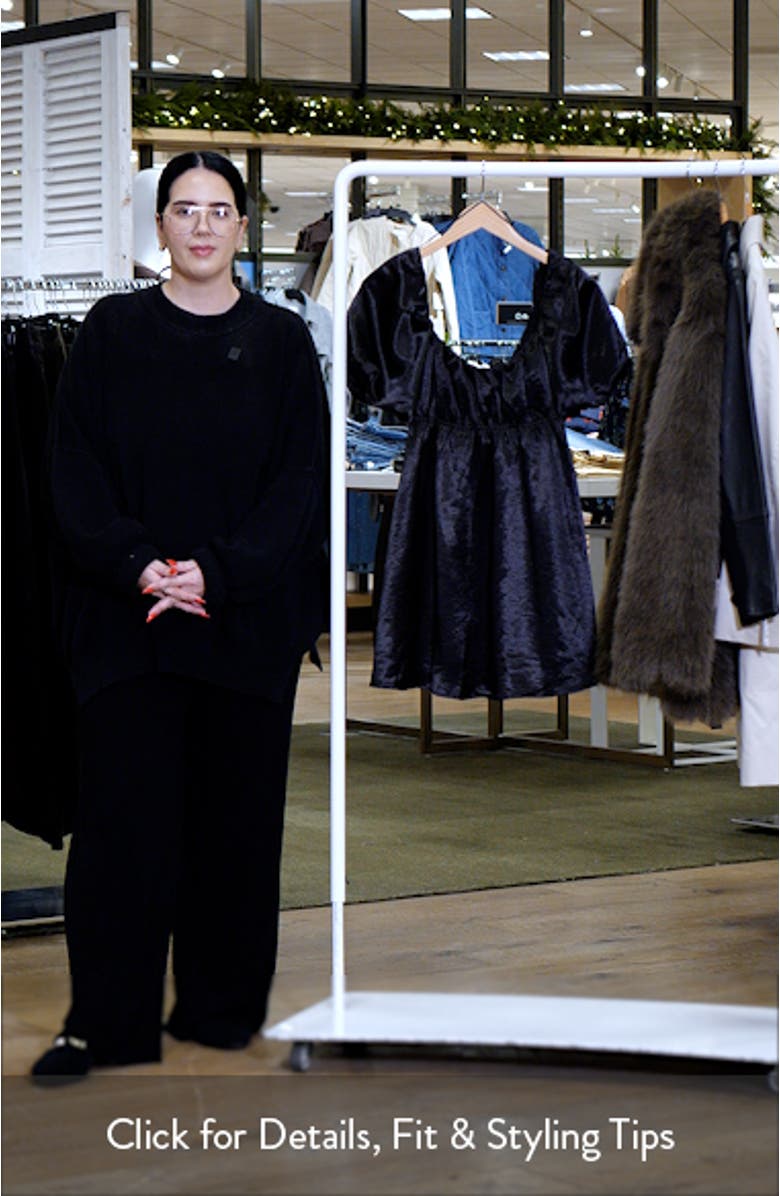 Satin Babydoll Minidress, sales video thumbnail