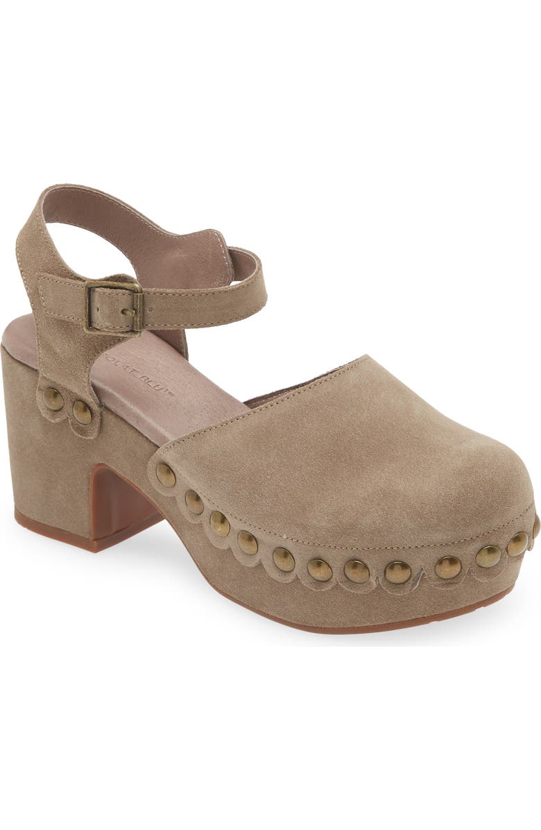 Chocolat Blu Garvey Platform Clog, Main, color, Taupe Suede
