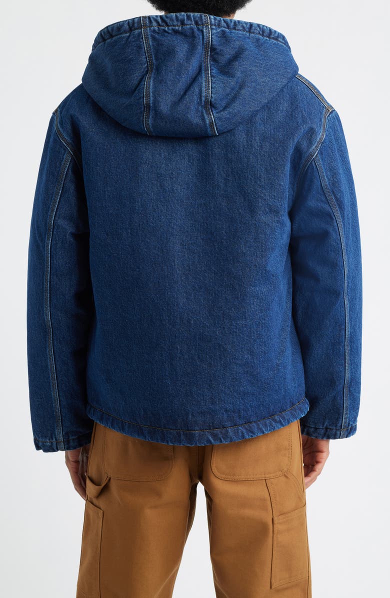 Carhartt Work In Progress Cleveland Hooded Jacket, Alternate, color, Blue (Stone Washed)