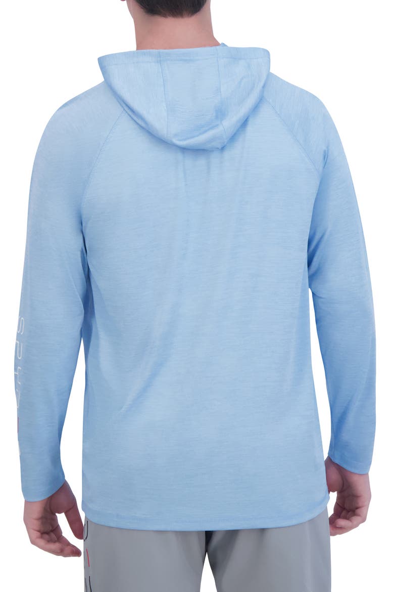 Long Sleeve Hooded Rashguard, Alternate, color, AIRY BLUE