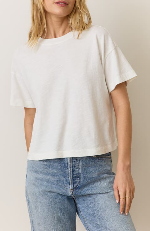 Slub Cotton Crop T-Shirt
