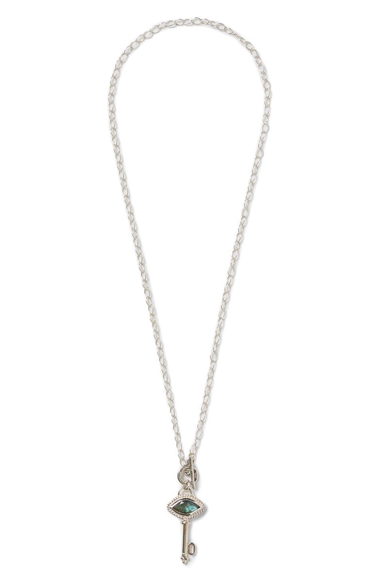 Chan Luu Labradorite Key Pendant Necklace, Main, color, Labradorite