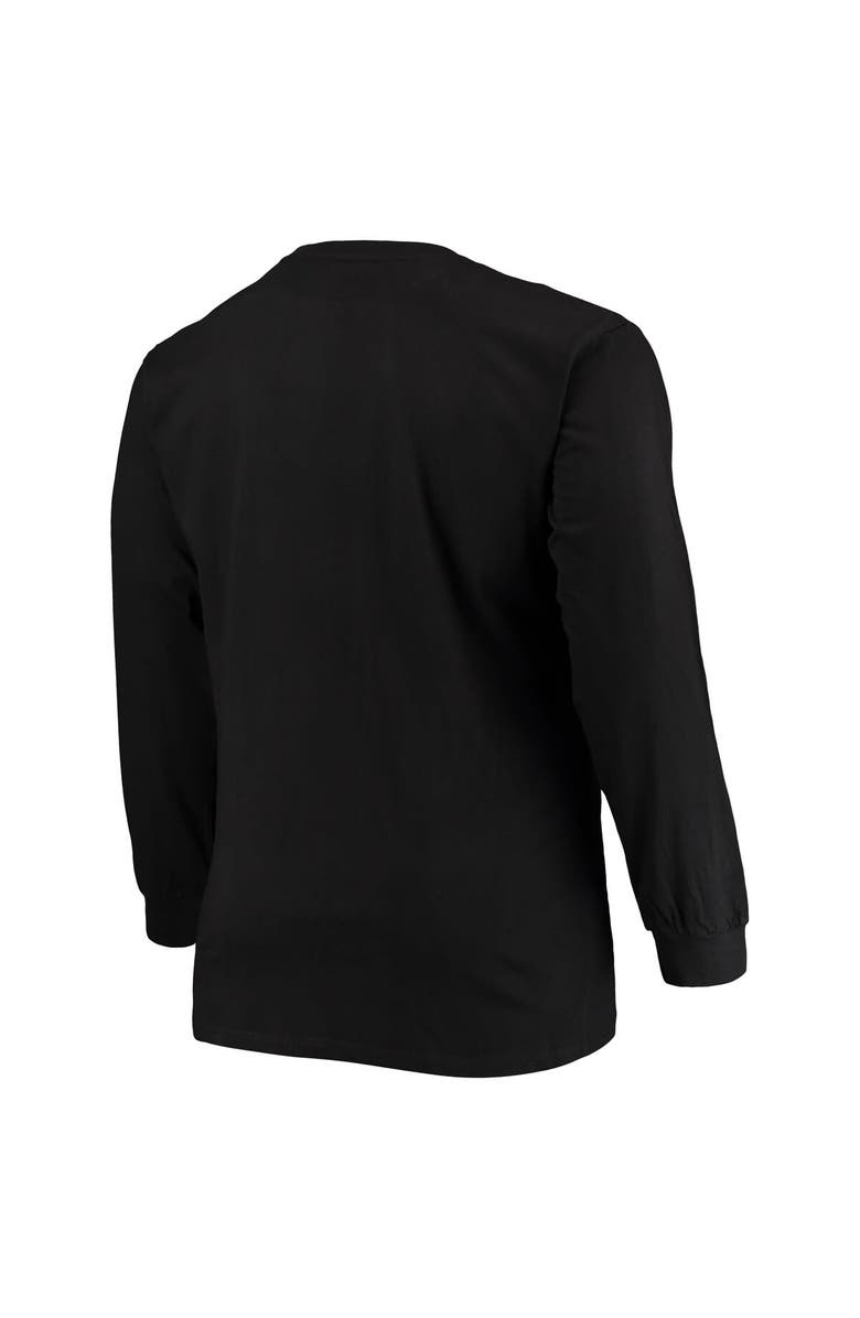 FANATICS Men's Fanatics Branded Black New York Jets Big & Tall Color Pop Long Sleeve T-Shirt, Alternate, color, 