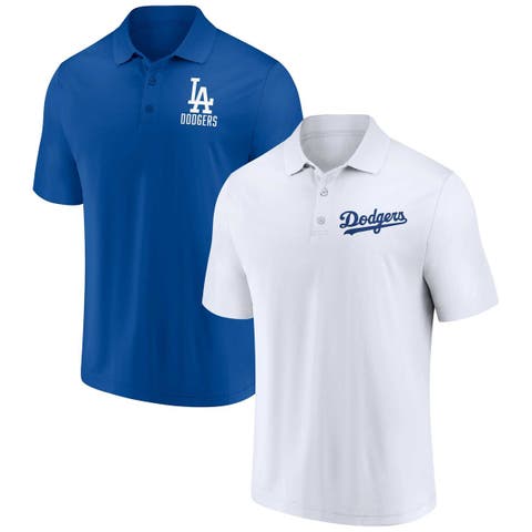 Men's Fanatics Branded Royal/White Los Angeles Dodgers Two-Pack Logo Lockup Polo Set