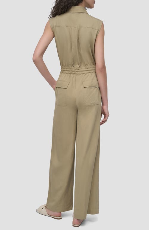 DKNY DKNY SLEEVELESS TWILL JUMPSUIT 