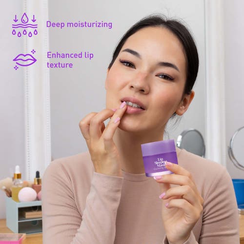 Pursonic Lip Sleeping Mask Collection Bundle Cherry Blossom & Berries + Gummy Bear & Fresh Mint In Purple
