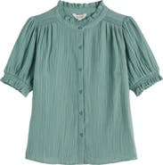 Seasalt Cornwall Shore Patch Organic Cotton Button-Up Top