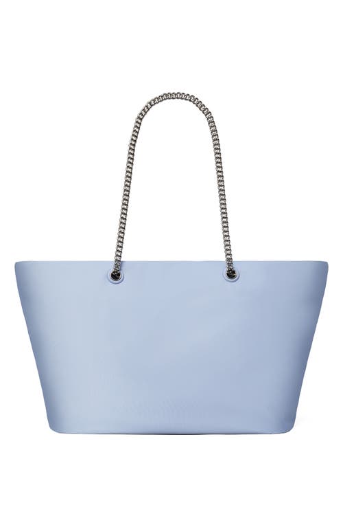 Tory Burch Ella Chain Zip Tote In Blue