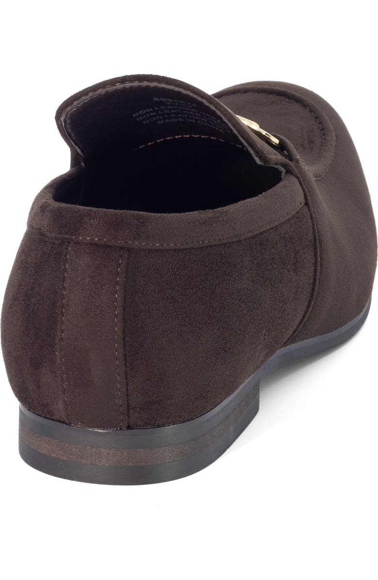 Uncut Roberts Almond Toe Loafer, Alternate, color, Chocolate Microsuede