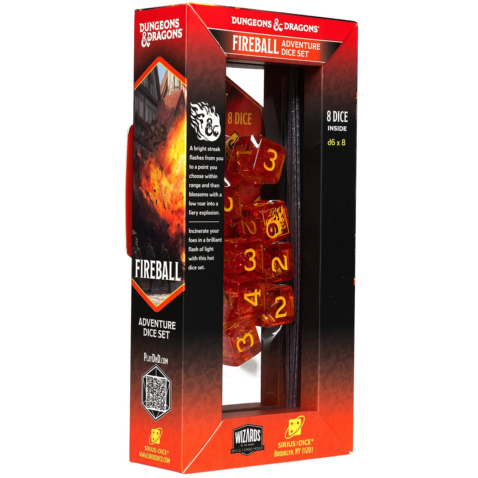 Red and Orange 8 Piece RPG Die Set | Nordstrom