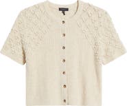 rag & bone Sierra Pom Short Sleeve Cardigan