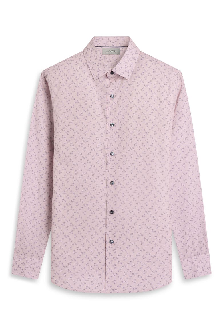 Julian Shaped Fit Floral Cotton Button-Up Shirt, Alternate, color, PRIMEROSE