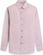 Bugatchi Julian Shaped Fit Floral Cotton Button-Up Shirt