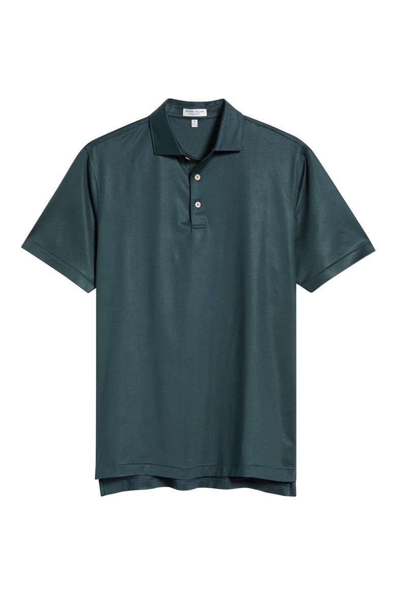 Herringbone Summer Comfort Performance Jersey Polo, Alternate, color, NAVY