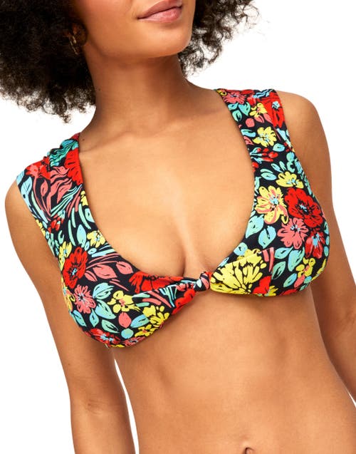 Shop Adore Me Salamanca Swimwear Bra In Floral Black