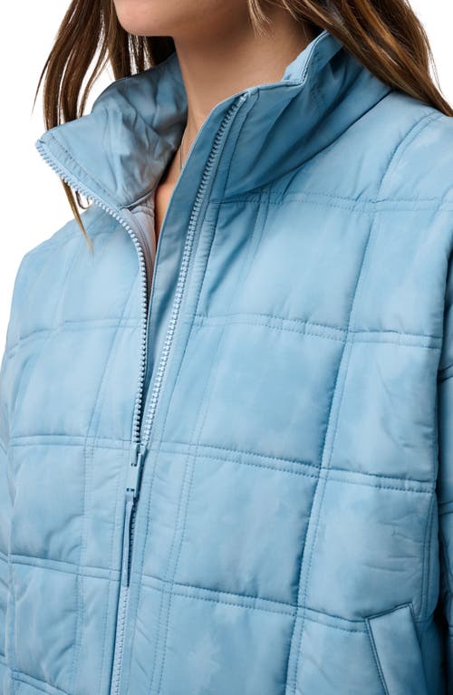 Travismathew City Edge Quilted Jacket In Smoke Blue Multi