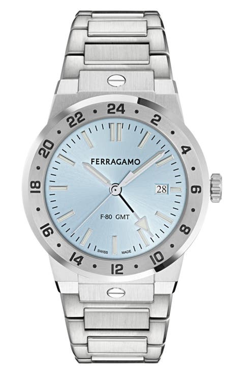 F-80 Classic GMT Bracelet Watch, 41mm