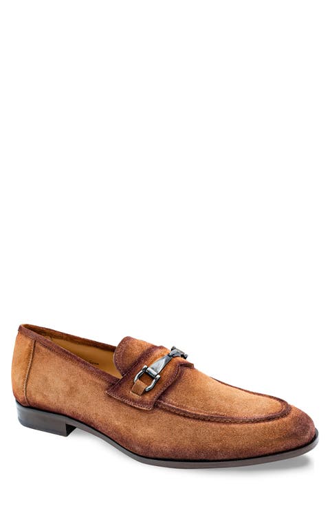 Bracco Bit Ornament Suede Loafer (Men)