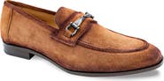 Mezlan Bracco Bit Ornament Suede Loafer