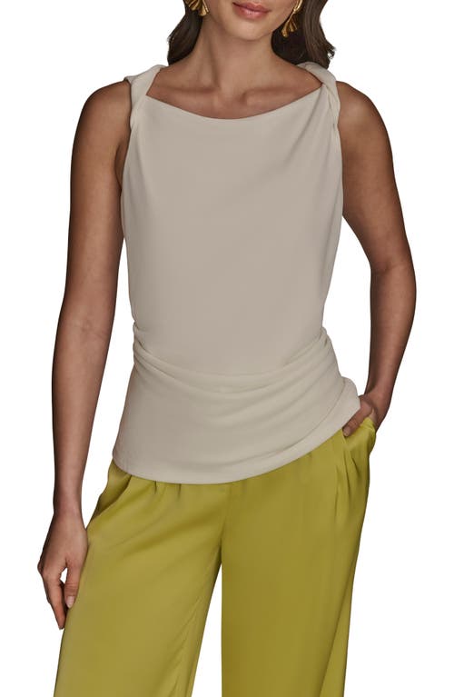 Donna Karan New York Twist Strap Ruched Tank