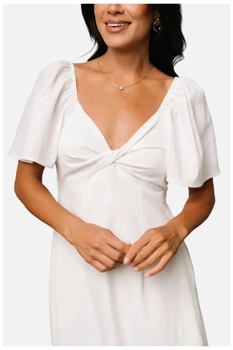 Indie Back Tie Dress, Alternate, color, Off White