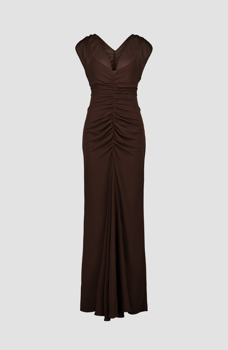 SAEMDI Frankie Dress, Main, color, Dark Brown