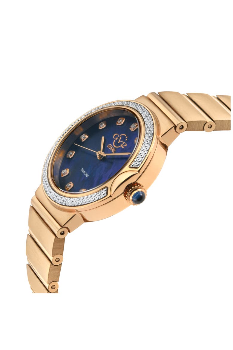 Sorrento Diamond Embellished Bracelet Watch, 32mm, Alternate, color, ROSE GOLD