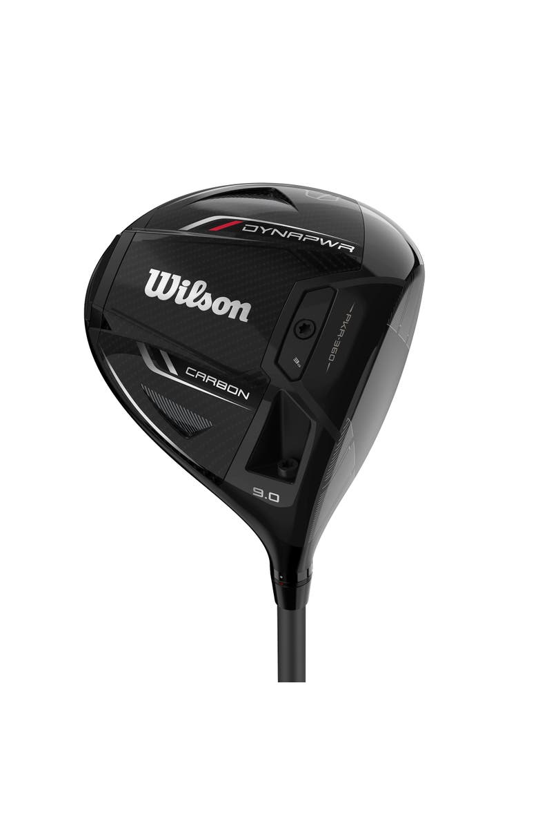 WILSON Dynapwr Carbon Left Hand Mens Driver - 9 / Ventus Tr Blu / Stiff, Main, color, Black