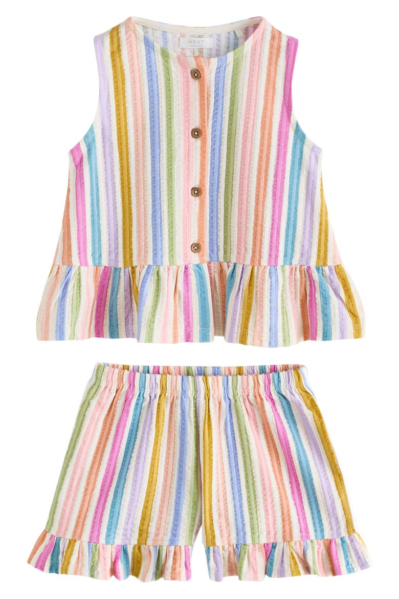 Kids' Rainbow Vest & Shorts Set, Main, color, MULTI RAINBOW