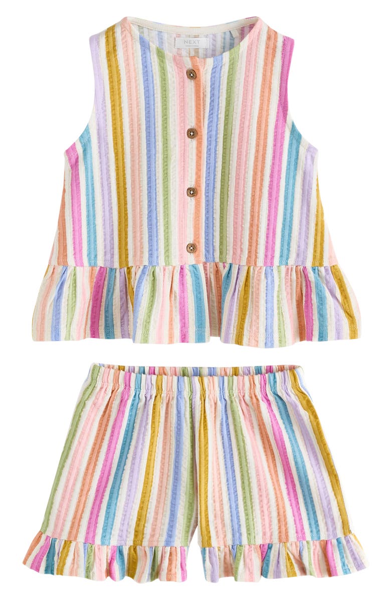 NEXT Kids' Rainbow Vest & Shorts Set, Main, color, Multi