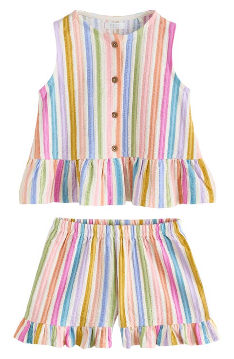Kids' Rainbow Vest & Shorts Set (Baby, Toddler & Little Kid)