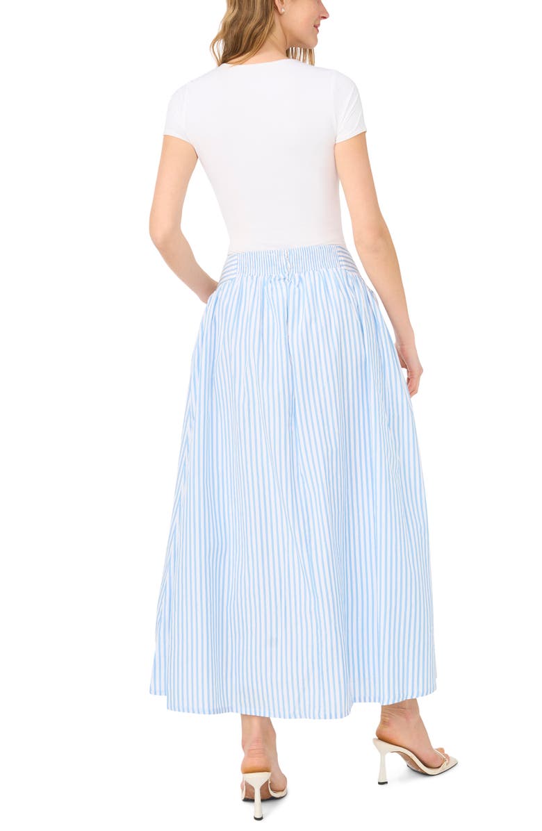 Parker Stripe High Waist A-Line Skirt, Alternate, color, Denim Multi