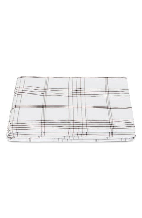 August Plaid 500 Thread Count Fitted Sheet