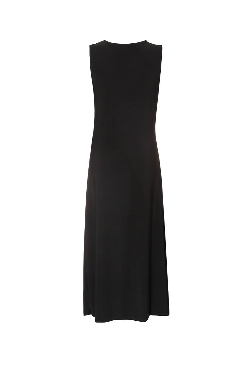 ITY Ruched Detail Midi Dress, Alternate, color, Black