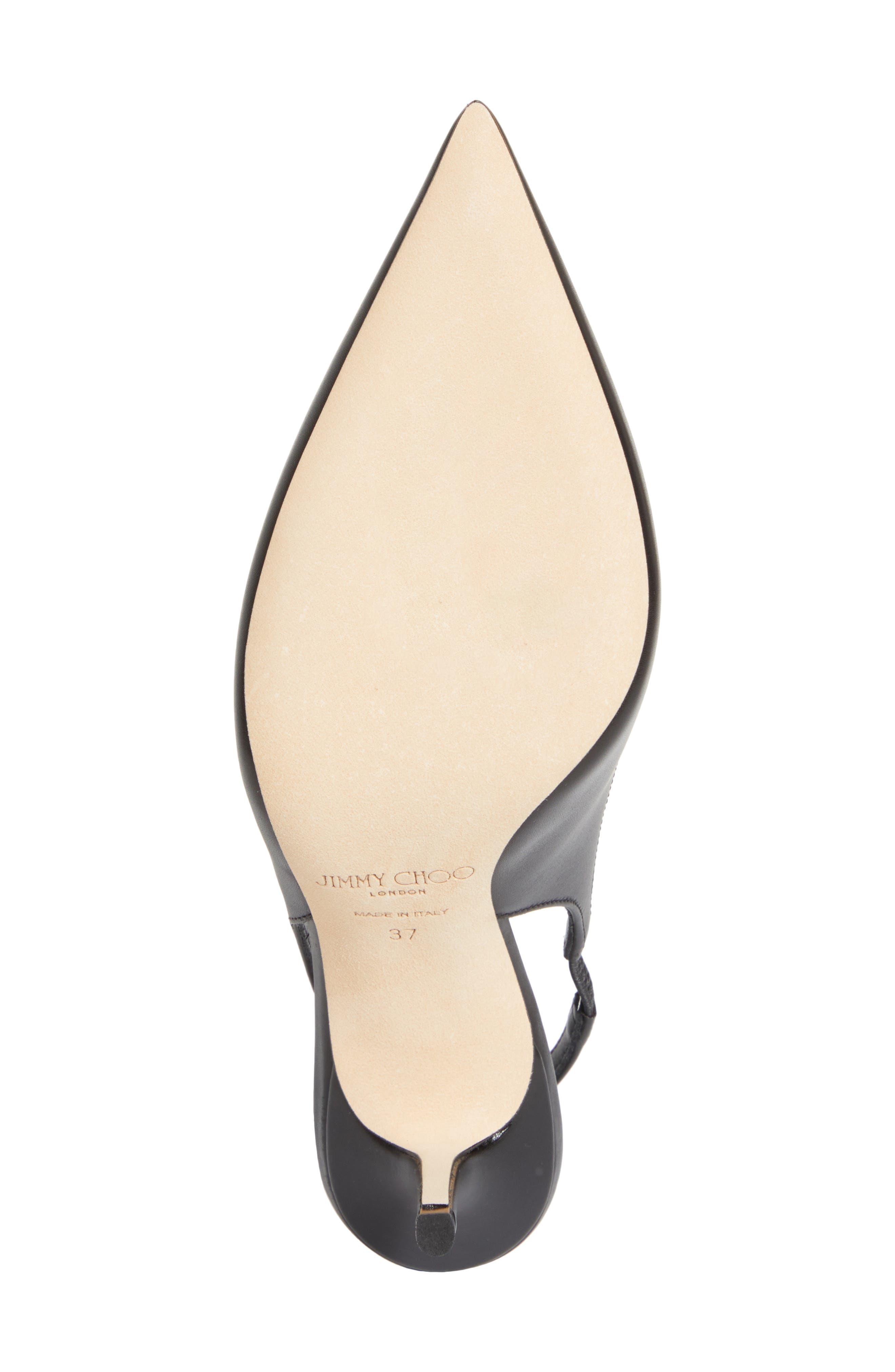 Jimmy Choo Love Pointed Toe Slingback Pump, Alternate, color, Black