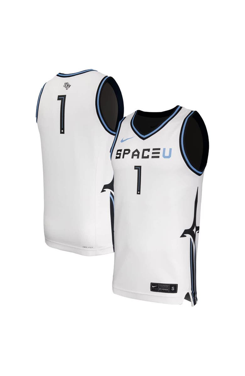 Nike Men's Nike White UCF Knights Space Game Replica Basketball Jersey, Alternate, color, White