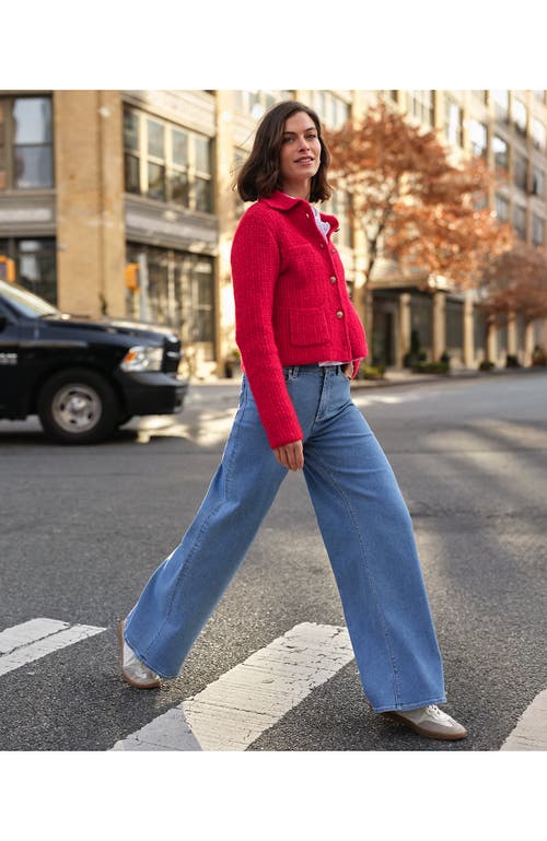 LANDS' END LANDS' END RECOVER DENIM HIGH RISE EXTRA WIDE LEG JEANS